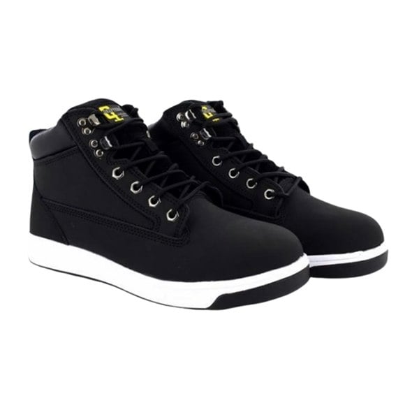 Grafters Men's Toe Capped Safety Trainer Boots - Black