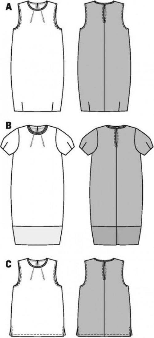 Burda Sewing Pattern 6914 Dresses and Tops For Women, Sizes: 8-20 - Easy