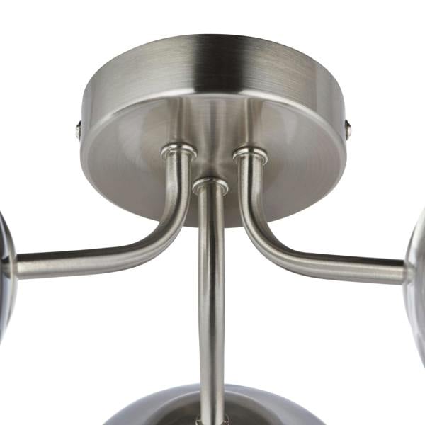 Pagazzi Lighting Branco 3 Light Semi-Flush Ceiling Light