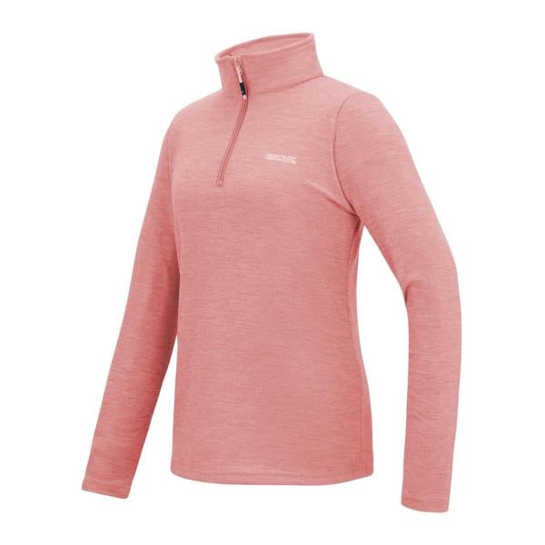 Regatta Womens/Ladies Sweetheart Quarter Zip Fleece Top - Peach Pink - 