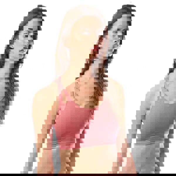 Adidas Womens/Ladies Yoga Luxe Studio Light Support Sports Bra - Red - 