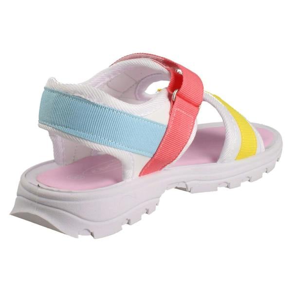 Spot On Girls Spot On Low Velcro Strap Rainbow Sandal H0365