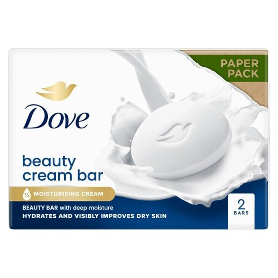 Dove Orignal Moisturising Beauty Cream Bar for Soft & Smooth Skin, 2x90g, 4 Pack