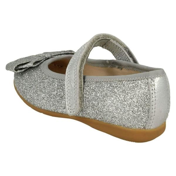 Clarks Girls Clarks Sparkly Bow Detailed Shoes Dance Bow T