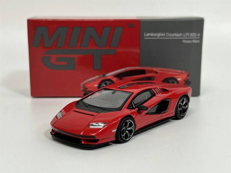 Mini GT Lamborghini Countach LPI 800 4 Rosso Mars LHD 1:64 Mini GT MGT00720L