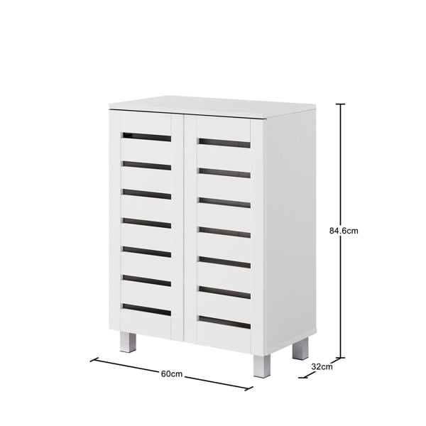 Swish Furniture Euston Modern 2 Door Shoe Storage Cabinet