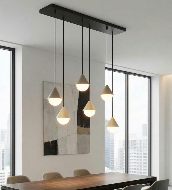 Emibig GIRO Pendant Lamp 6 x G9 Black / Beige