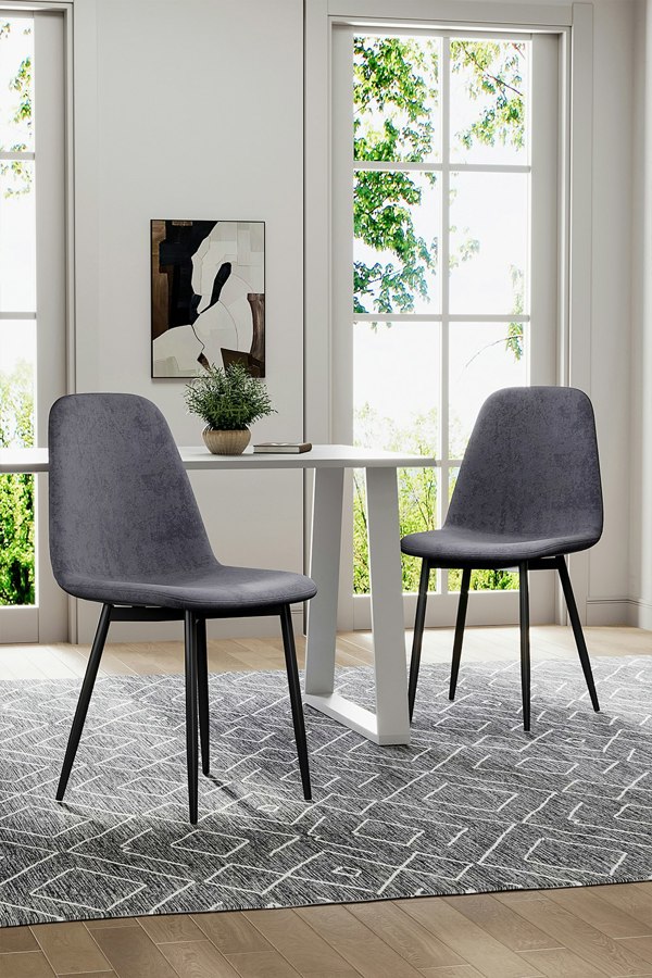 Living and Home 5-piece Set of Round Dining Table & 4 Tufted Dining Chairs Round Coffee Table Set