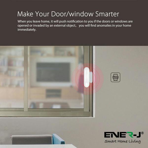 ENER-J smart home WiFi door sensor product overview