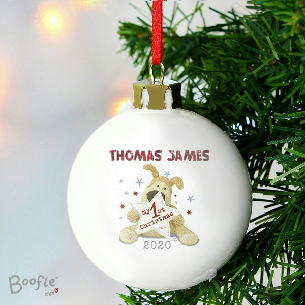 Personalised Memento Company Personalised Boofle My 1st Christmas Bauble