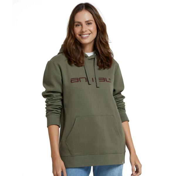 Animal Womens/Ladies Maya Organic Hoodie - Green - 
