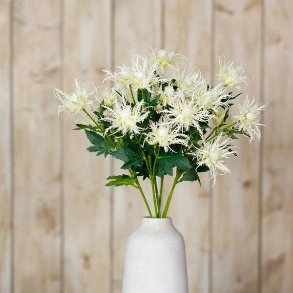 Wyld Haus Set of 3 Artificial Flowers Cream Sea Holly Sprays