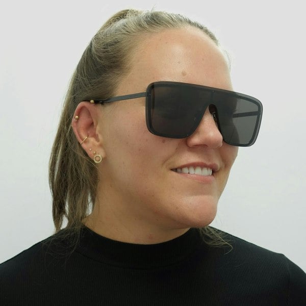 Saint Laurent Sunglasses SL364 MASK 002 Black Dark Grey