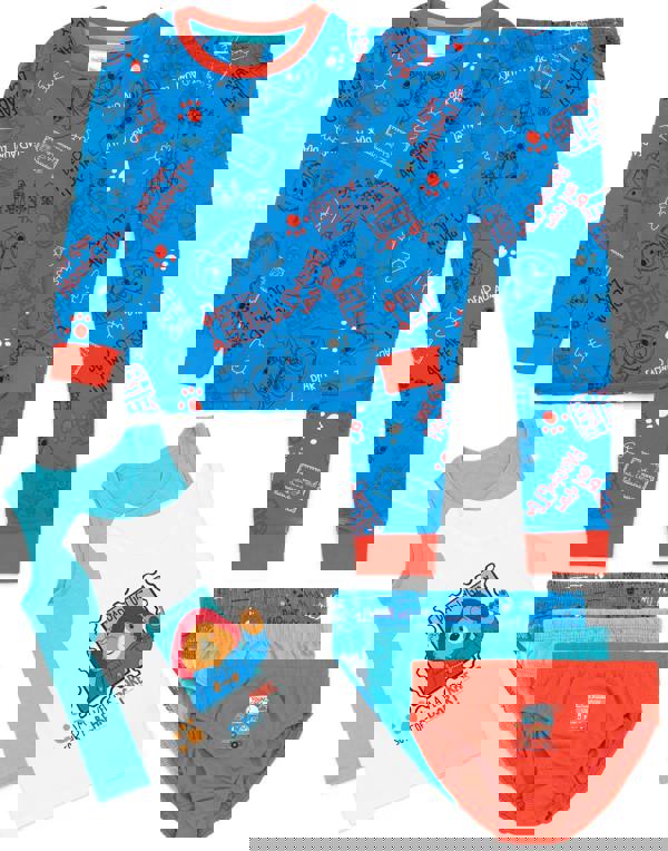 Paddington Bear Unisex Kids Multicoloured Paddington Long Sleeve Long Leg Pyjama Set