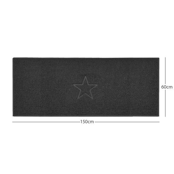 nicoman black spaghetti indoor mat, multi colour options, free delivery, uk made