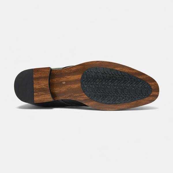 Goor M018 Brogue Shoes   in  Black