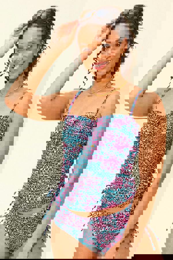 Neon Leopard Print Bikini