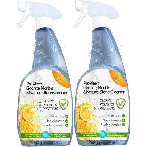 ProKleen Pro-Kleen 750ml Granite, Marble & Natural Stone Cleaner Spray - 2 Pack