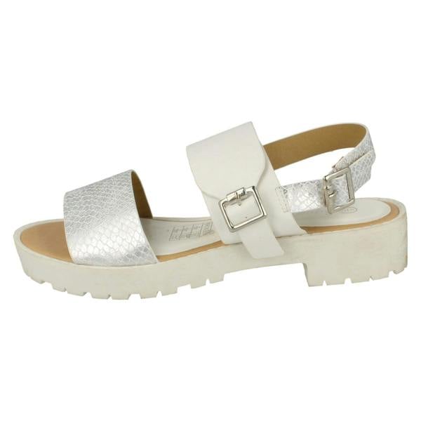 Savannah Ladies Savannah Buckle Strap Retro Sandals