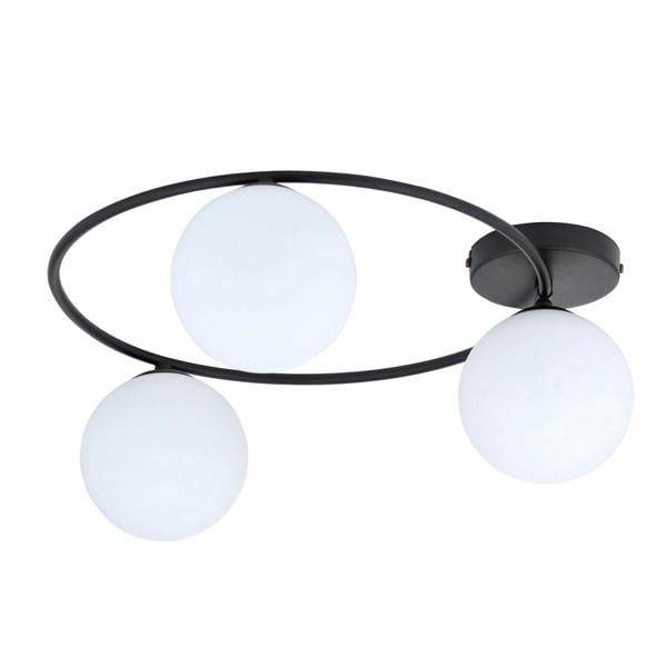 Emibig SOPRA Ceiling lamp  3 x E14 Black with White Shade
