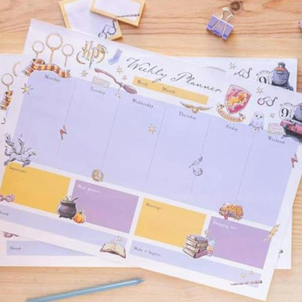 Harry Potter A3 Weekly Planner Notepad Multi