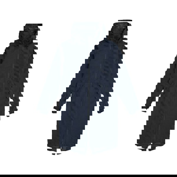 Animal Womens Longline Waterproof Jacket - Navy