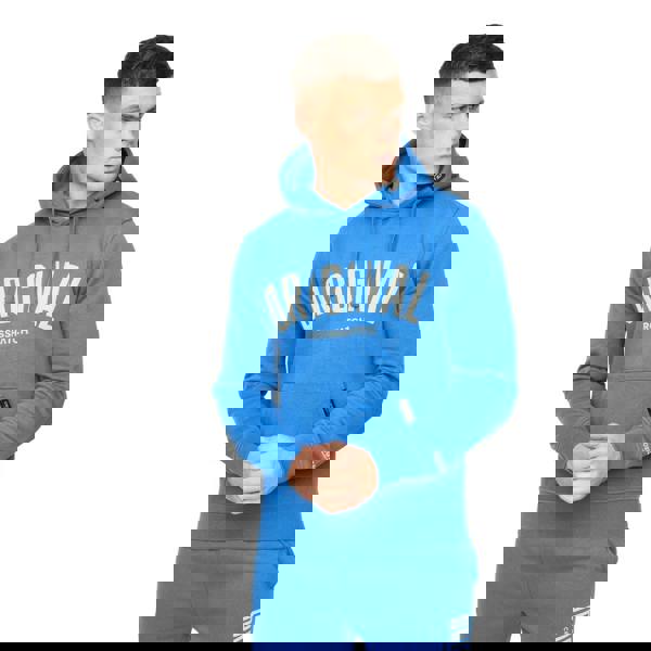 Crosshatch Mens Kensby Hoodie - Royal Blue - 