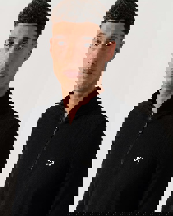 BOSS Green Momentum-Lite Mens 1/4 Zip Jumper - Black 001