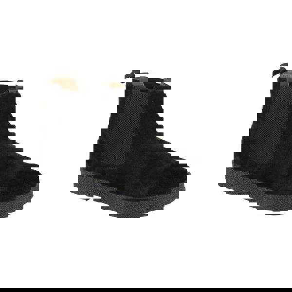 Roamers Mens Plain Suede Ankle Boots - Black - 