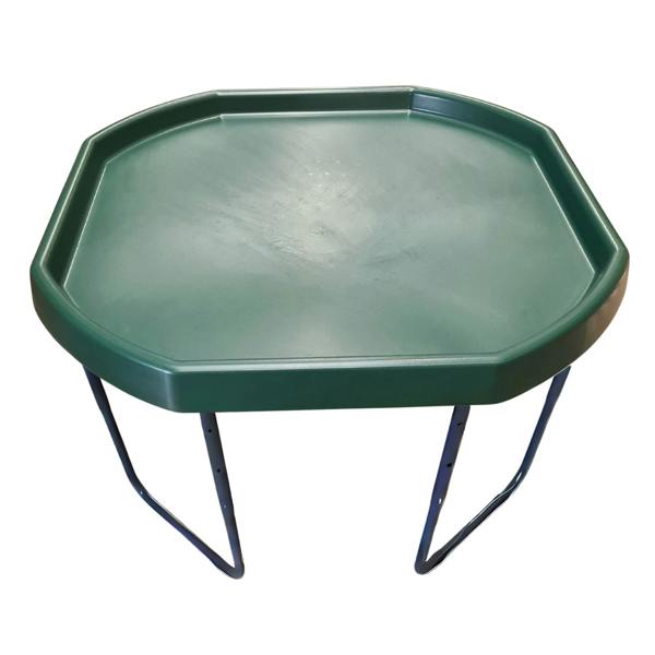 Tuff Tray (100cm), Stand and Waterproof Cover - Green Tray, Grey Stand, Blue Cover
