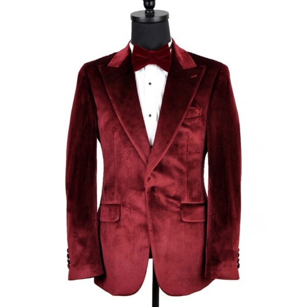 David WeJ Maison Velvet Blazer - Plum