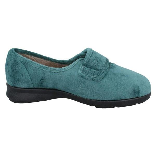 DB Shoes Ladies DB Shoes Casual Velour Slippers Fountain