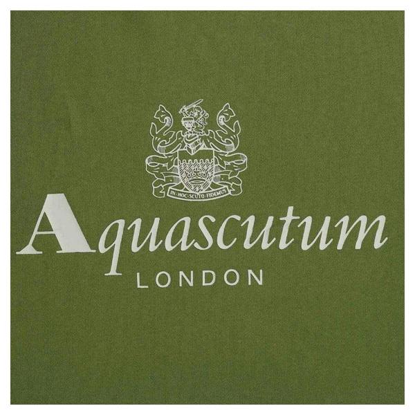 Aquascutum Mens Active Big Logo Sweatshirt - Army Green - 