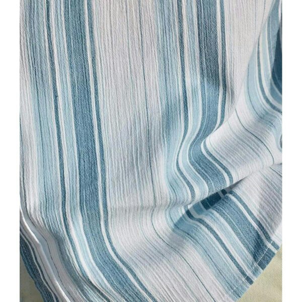 Atlas For Men Mens Striped Crepe Shirt - Blue
