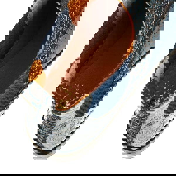 Embassy London Mamacita - Silver Blue - Women's almond toe chelsea boot with wingtip brogue detail