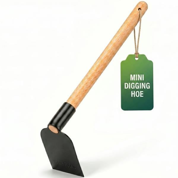 HAAY TOOLS Garden Hoe, Digging Hoe & Draw Hoe for Weeding, Soil Cultivation & Root Removal – Mattock Style Hand Gardening Tool