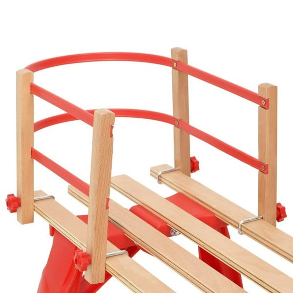 Berkfield Backrest for Sledge Red Plywood