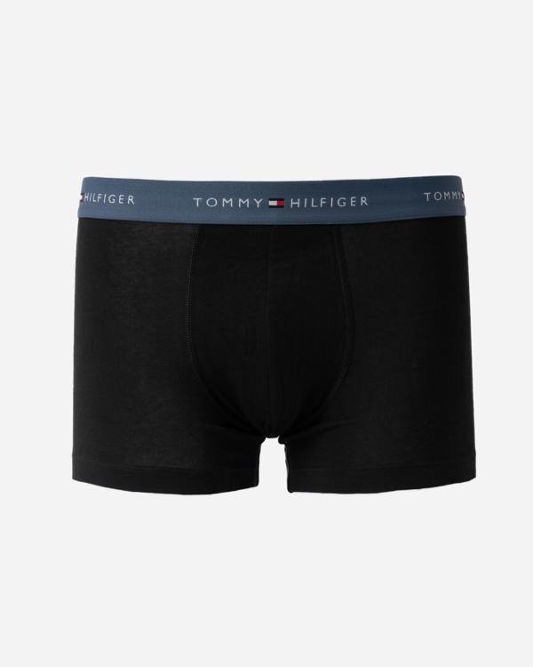Tommy Hilfiger Logo Waistband Mens Trunks in blue