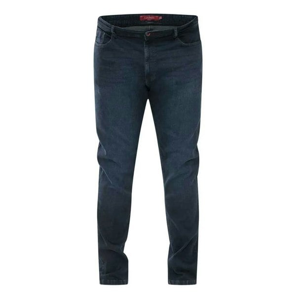 Duke Mens D555 Daniel Tapered Leg Kingsize Jeans - Blue Black