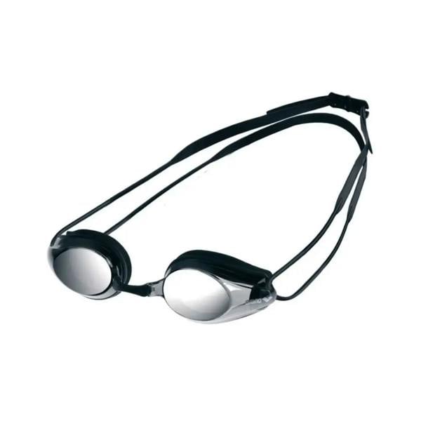 Silver Arena Tracks mirrored lens swim goggles with low profile design