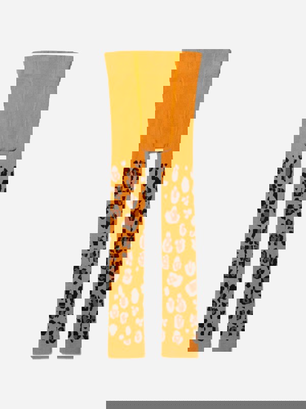 Mini Rodini Girls Organic Cotton Leopard Leggings (2 Pack) in Multicolour