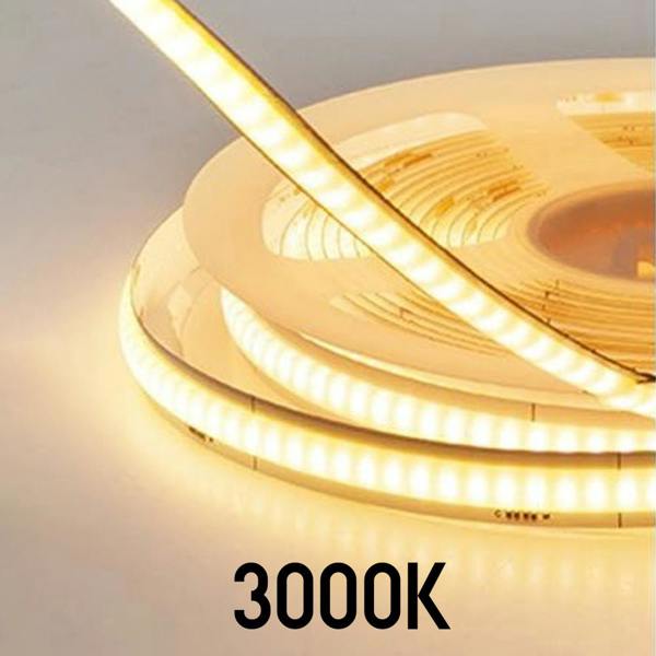 ENER-J 5 Meter 12V LED COB Strip‚ 3000K IP20 (Power Supply Not Included)