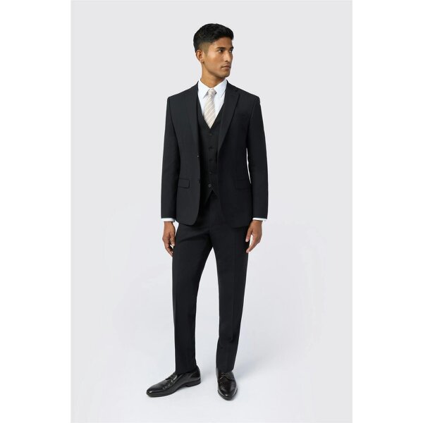 Ted Baker Slim Fit Performance Black Panama Jacket