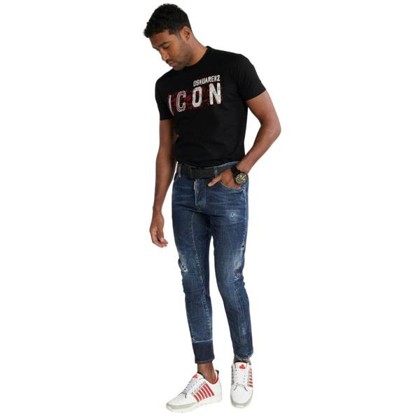 DSQUARED2 Tidy Biker Jean Lightly Worn Style Blue Jeans W30
