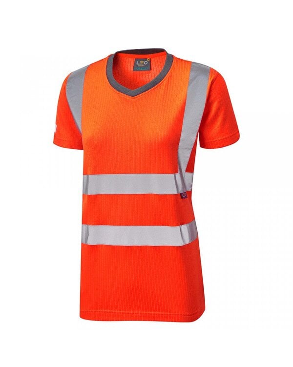 Leo Workwear Belstone Ladies Comfort T-Shirt - Orange