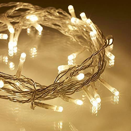 Warm White Battery Operated Fairy String Lights in 20, 40 or 80 LED Sizes with Clear Cable image 6