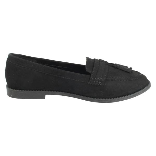 Spot On Ladies Spot On Tassel Trim Loafers F80298