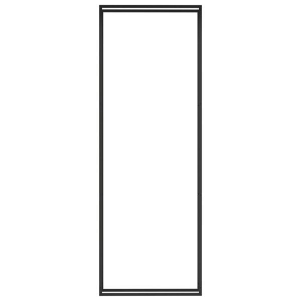 Berkfield Firewood Rack Matt Black 110x28x312 cm Steel