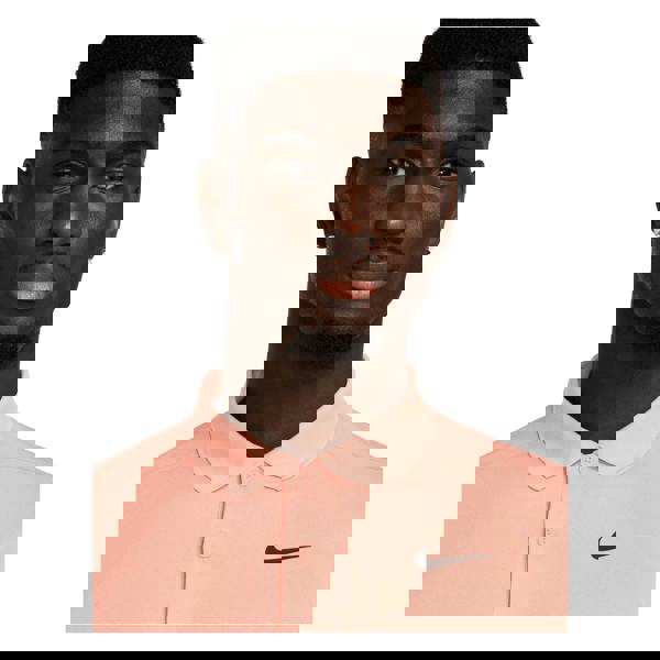 Nike Mens Victory Solid Polo Shirt - Apricot Agate/Black - 