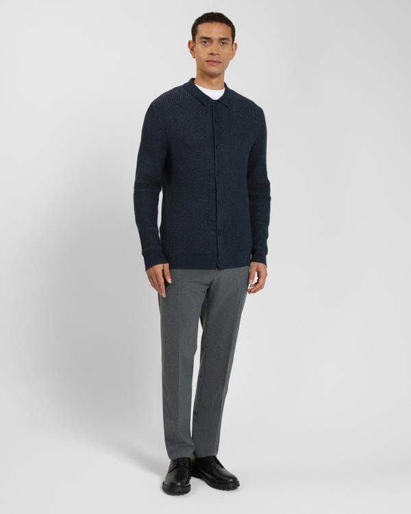 Steel & Jelly Textured Knitted Overshirt
